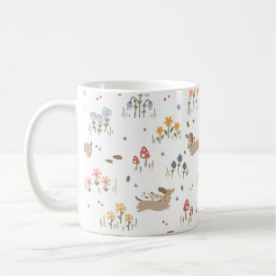 Dachshund Lover Hondenliefhebbers Wildflower Koffi Koffiemok