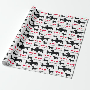 Dachshund Lover of Breeder Doxies and Hearts Cadeaupapier