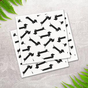 Dachshund Lover Verjaardagsfeestje Schattige Servetten