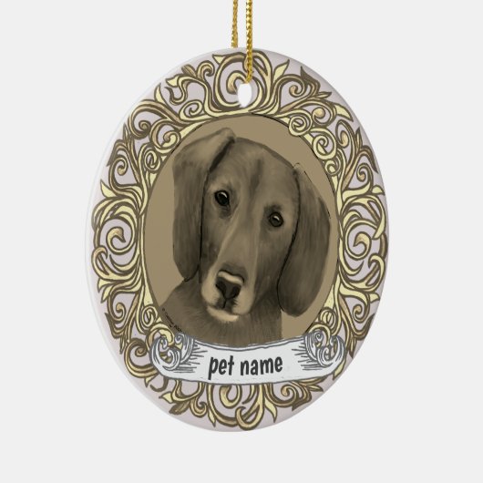 Dachshund Loving Memory ornament (Rechts)