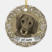 Dachshund Loving Memory ornament (Voorkant)