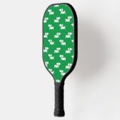 Dachshund Loving Pickleball Groen Blauw Paddle (Links)