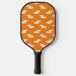 Dachshund Loving Pickleball Sinaasappel Paddle