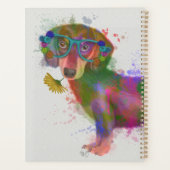 Dachshund & Lunettes Rainbow Splash (Dos)