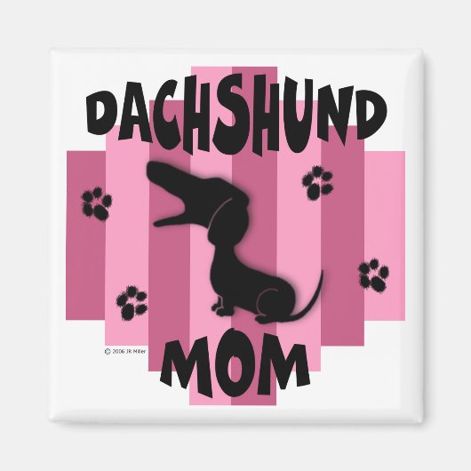 Dachshund Ma Magnet Magneet (Voorkant)