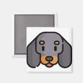 Dachshund Magneet (Voorkant / Achterkant)