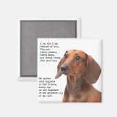Dachshund Magnet Magneet (Voorkant / Achterkant)