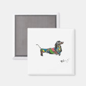 Dachshund Magnet Magneet (Voorkant / Achterkant)