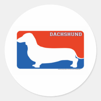 Dachshund Major League Dog Sticker