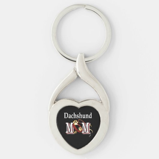 Dachshund Mam Gifts Sleutelhanger (Voorkant)