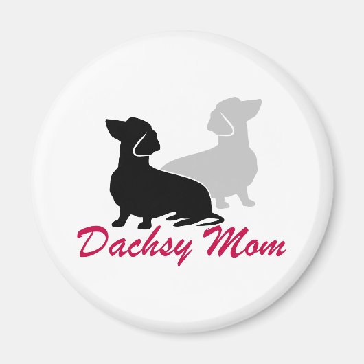 Dachshund Mam Magneet (Voorkant)