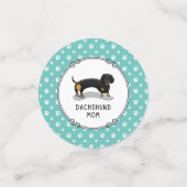 Dachshund Mam (S black & tan) Cute Dog Mam Confetti (Kleine voorkant)