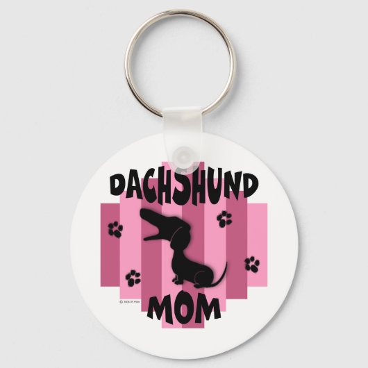 Dachshund Mam Sleutelhanger (Voorkant)