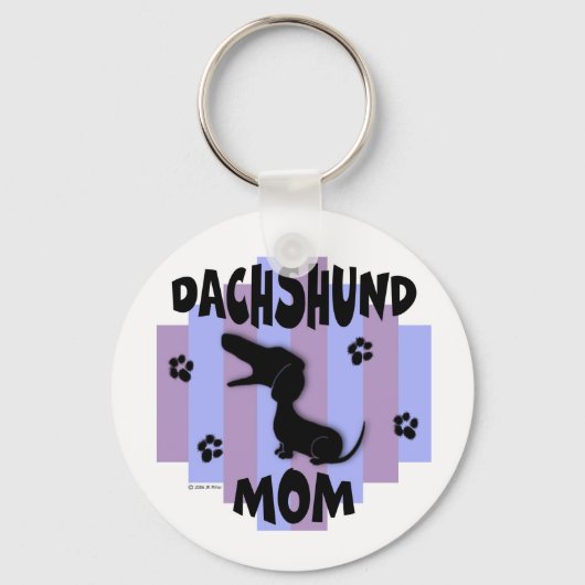 Dachshund Mam Sleutelhanger (Voorkant)