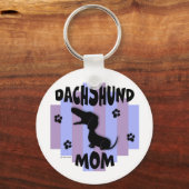 Dachshund Mam Sleutelhanger (Voorkant)