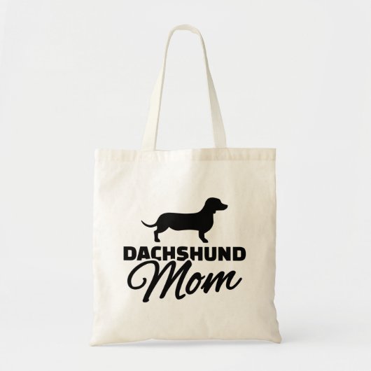 Dachshund Mam Tote Bag (Voorkant)