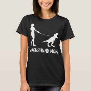 Dachshund mama Doxie Mama Dog Dinosaur Women T-shirt