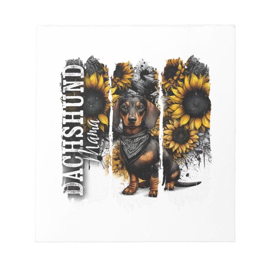 Dachshund Mama Notitieblok (Voorkant)