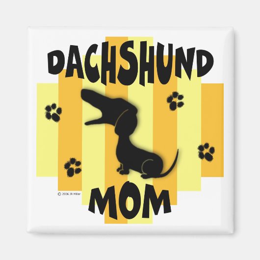 Dachshund Maman Magnet (Devant)