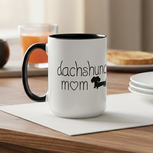 Dachshund Maman Mug pour Amoureux de les chiens Wi