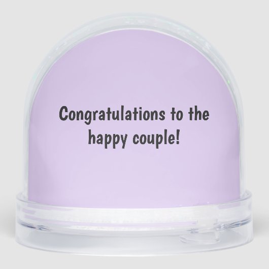 Dachshund Mariage Snow Globe (Arrière)