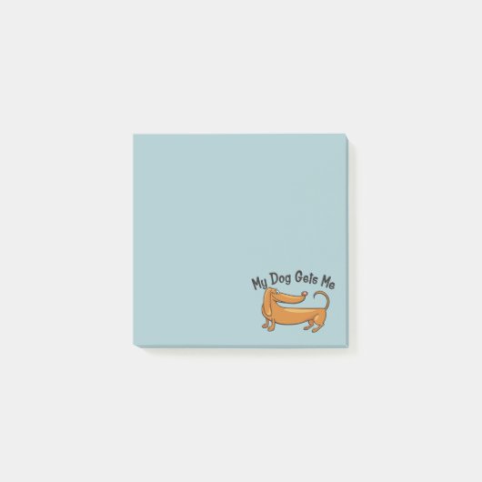 Dachshund Me Obtient Des Post-it® Notes (Devant)