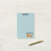 Dachshund Me procure des Post-it® Notes 4 x 6 (Sur un bureau)