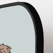 Dachshund Merle Waterverf pickleball paddle (Links Detail)