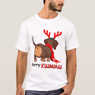 Dachshund merry kissmyass xmas lover dachshund t-shirt