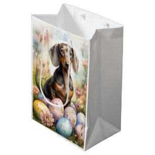 Dachshund met Paaseieren Medium Cadeauzakje