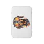 Dachshund met zonnebril badmat (Voorkant Verticaal)