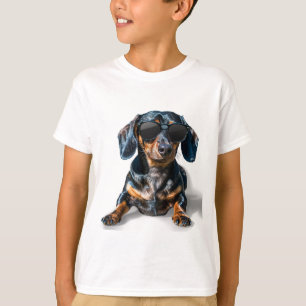 Dachshund met zonnebril t-shirt