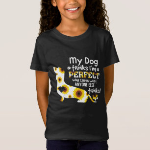 Dachshund Mijn hond denkt dat ik perfect grappig G T-shirt