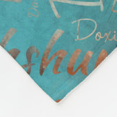 Dachshund Mixed Media Art Fleece Deken (Hoek)