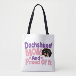 Dachshund Moeder en Trots erop Draagtas