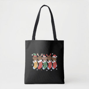 Dachshund Moeder Kerstmis Hond Liefhebber Geschenk Draagtas