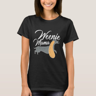 Dachshund Moeder Weenie Mama Cute Weiner Mam T-shirt