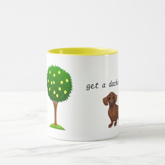 Dachshund-Mok als het leven je leemten geeft Mok (Midden)