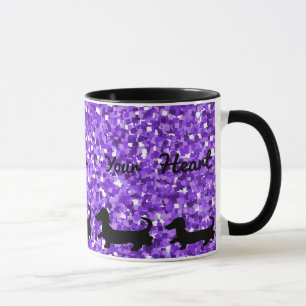 Dachshund Mok Doxie Cadeau Weense Hond Silhouet