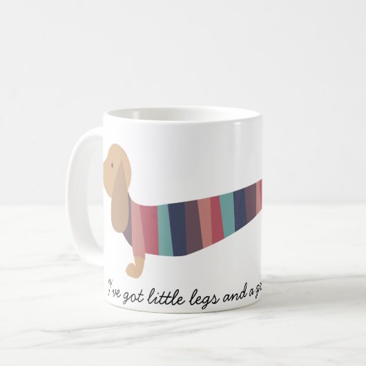 Dachshund-Mok Koffiemok (Voorkant links)