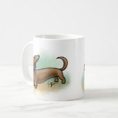 Dachshund-Mok Koffiemok (Voorkant links)