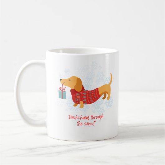 Dachshund-Mok Koffiemok (Links)