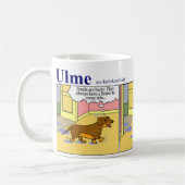 Dachshund-Mok: lente Koffiemok (Links)