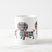 Dachshund - Mok met gekleurde koffie (Center)
