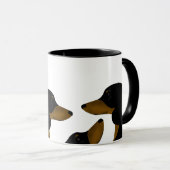 Dachshund-Mok Mok (Voorkant rechts)