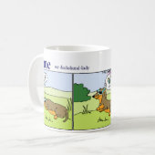 Dachshund-Mok: zomer Koffiemok (Voorkant links)