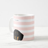 Dachshund-Mokken Koffiemok (Voorkant links)