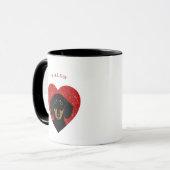 Dachshund-Mokken Mok (Voorkant links)