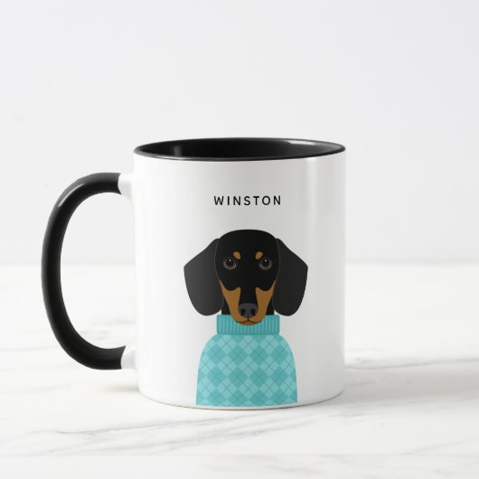 Dachshund-Mokken Mok (Links)