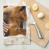 Dachshund MOM Theedoek (Quarter Fold)